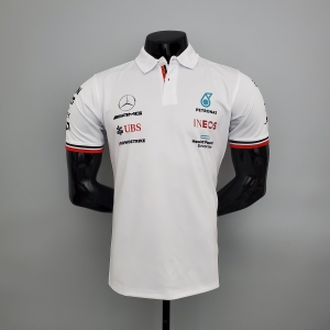 F1 Formula One racing suit; Mercedes POLO White S-5XL