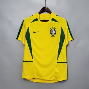 Retro 2002 Brazil home Soccer Jersey