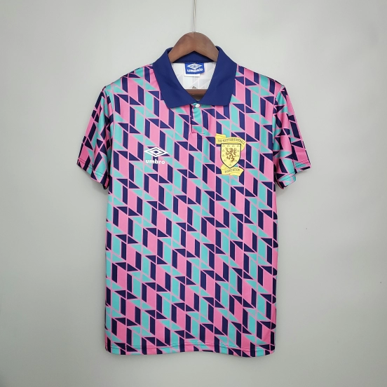 Retro Scotland 1988/89 away Soccer Jersey