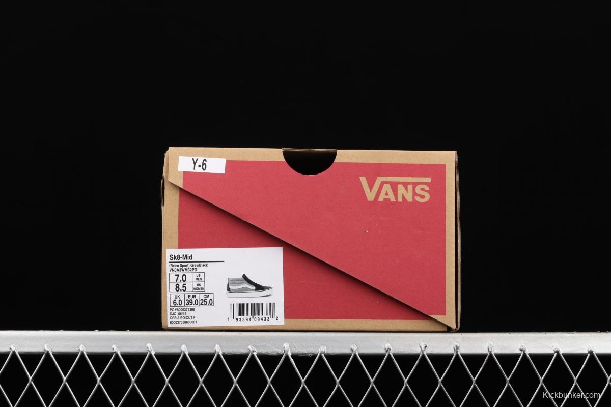 Vans Sk8-Mid Vance color elements retro Chinese top casual board shoes VN0A3WM32PD