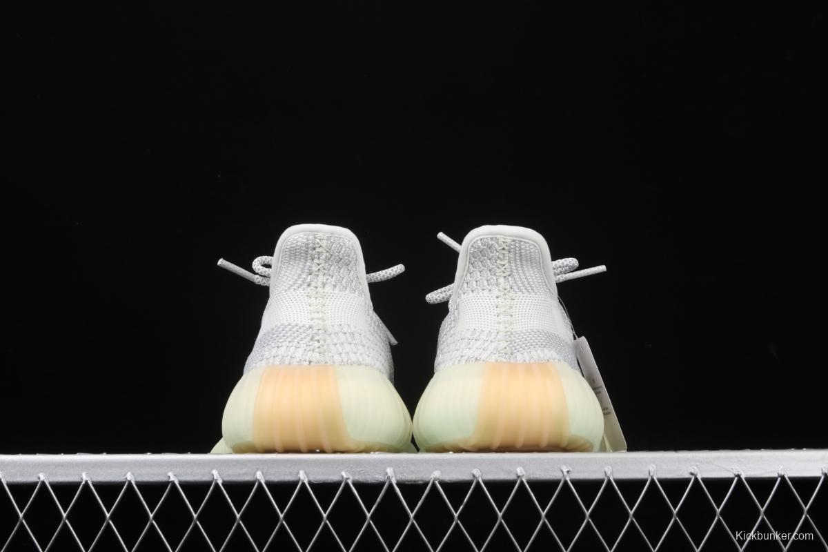 Adidas Yeezy Boost 350V2 Tailgate FX4348 Darth Coconut 350 second generation hollowed-out Asian gray angel color
