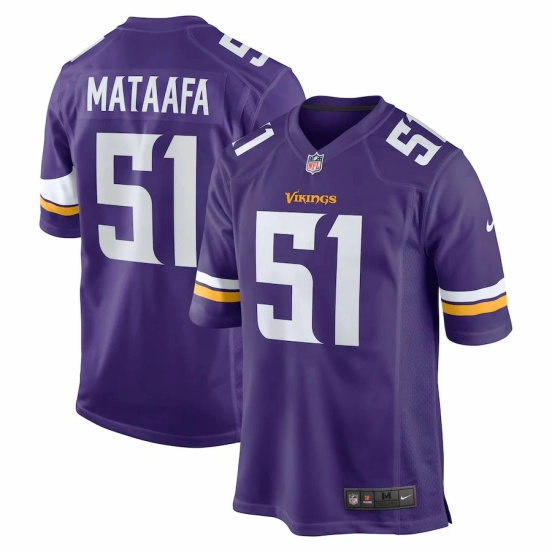 Men's Hercules Mata'afa Purple Player Limited Team Jersey