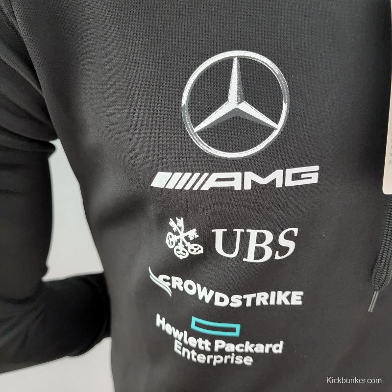 2022 F1 Mercedes AMG Petronas Black Jacket #0001