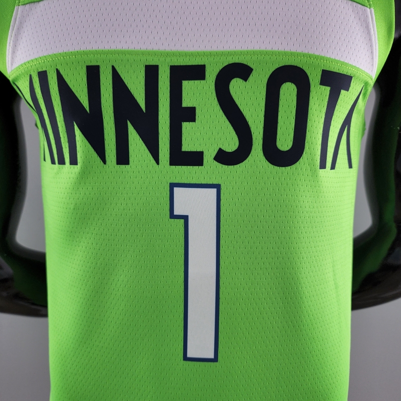 Minnesota Timberwolves EDWARDS#1 Air Jordan NBA Jersey Blue