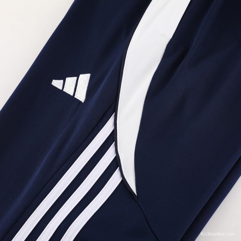 2024 Adidas Navy Half Zipper Jacket+Pants