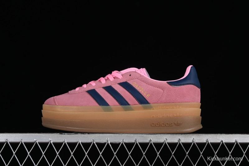 Adidas Originals Gazelle Bold H06122 Low-Top Sneakers with Thick Sole for Casual Wear, Slip-Resistant and Durable