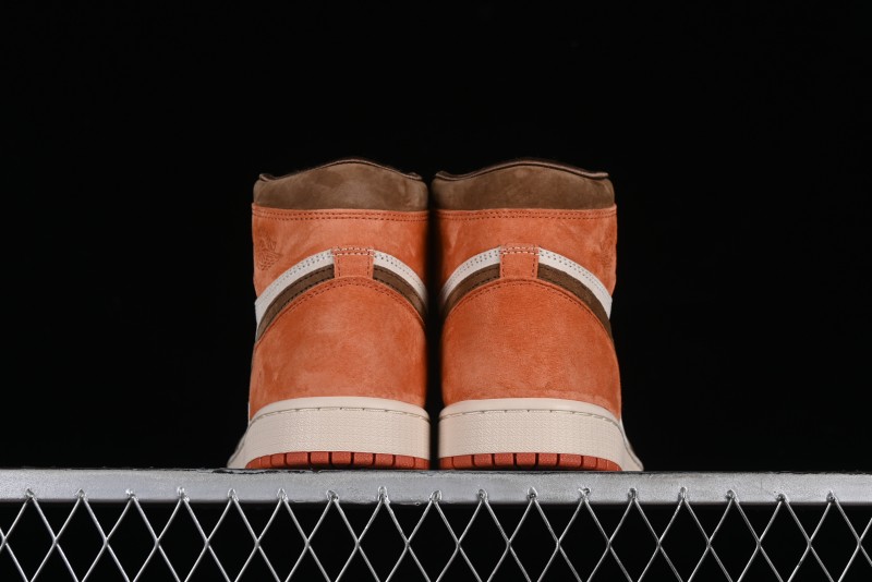 Nike Air Jordan 1 High OG Basketball Shoes in Dusted Clay & Dune Colorway - FQ2941-200
