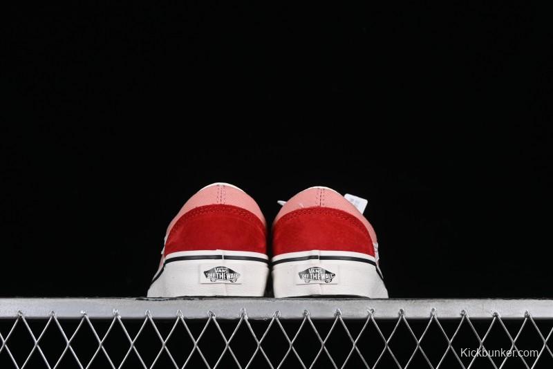 Vans Old Skool Reissue 136 High-End Pink Canvas Vulcanized Shoes with Detachable Lightweight Anti-Fatigue Insole - VN000MT6DWB