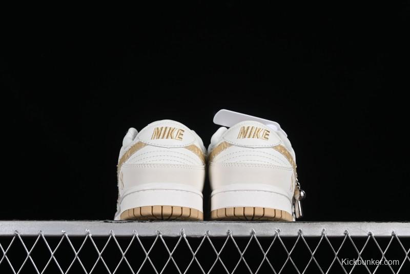 Nike SB Dunk Low MLB Collaboration - Yellow Denim Anniversary Custom Low-Top Casual Skate Shoes - DQ1098-346