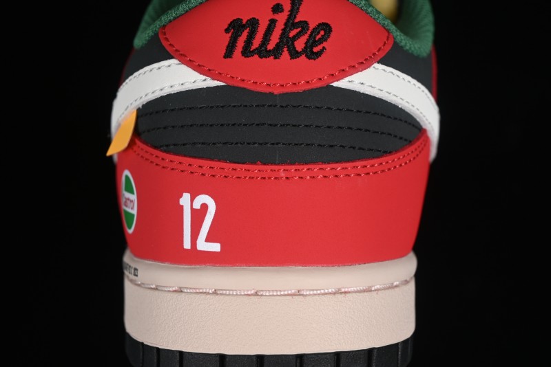 Nike SB Dunk Low Casual Skateboarding Shoes Racing Red/Green - MU0232-361
