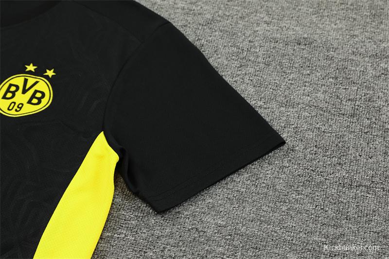 24/25 Borussia Dortmund Black Short Sleeve Jersey+Shorts