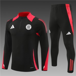 24/25 Bayern Munich Black Half Zipper Jacket+Long Pants