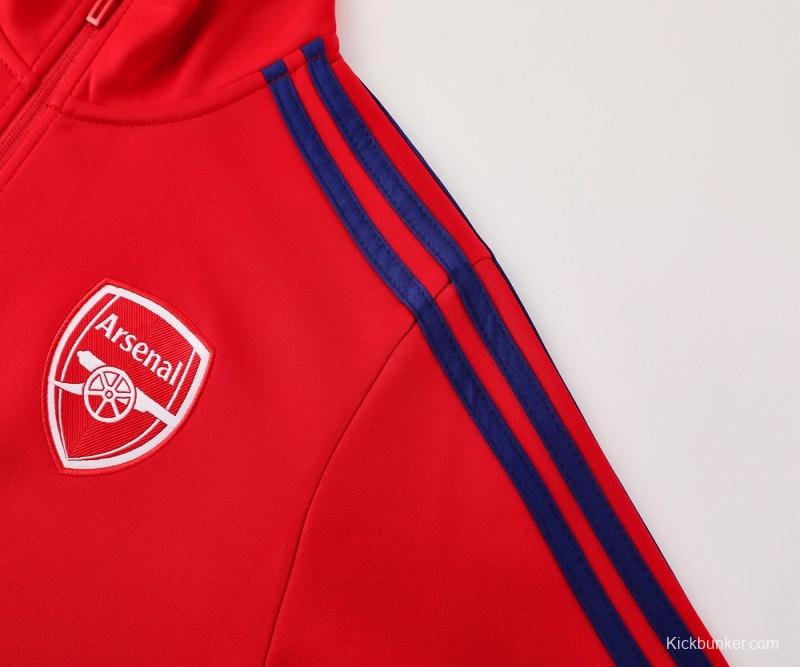 24/25 Arsenal Red Full Zipper Jacket +Long Pants