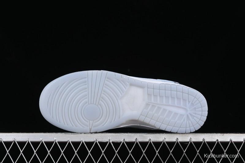 Nike SB Dunk Low Supreme Collaboration - Ice Crystal Blue Anniversary High-End Custom Low-Top Casual Skate Shoes - JH8039-939