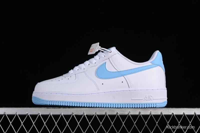 Nike Air Force 1 '07 Low White Blue Casual Sneakers - FQ4296-100