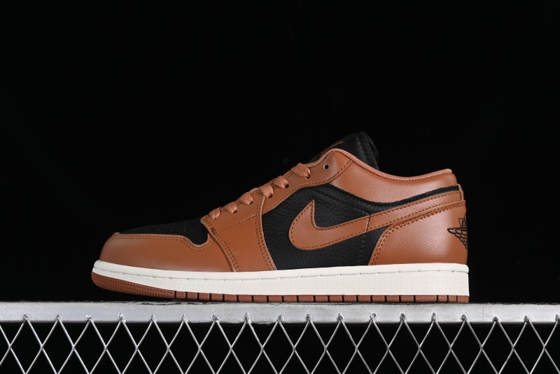 Nike Air Jordan 1 Low AJ1 Black Mocha Casual Sneakers - DC0774-021