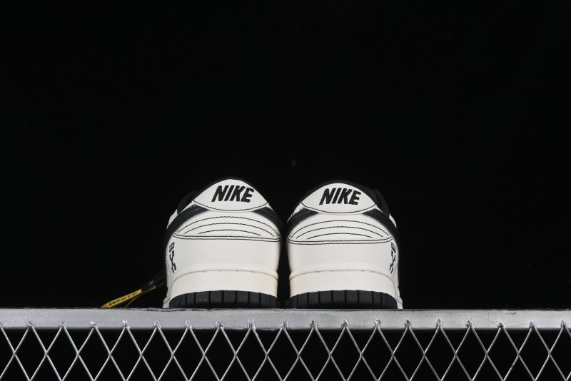 Nike SB Dunk Low OFF-WHITE Collaboration - Anniversary Edition Customized Low-Top Casual Skate Shoes - DJ2024-003