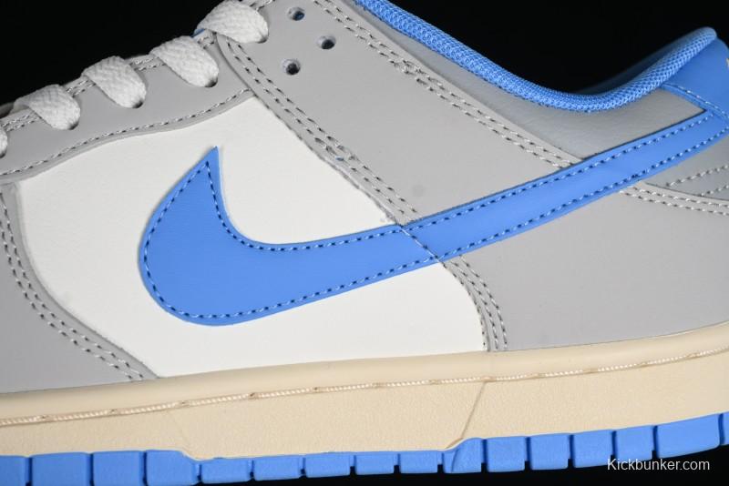 Nike Dunk Low SB "Athletic Department" Grey Blue Leather Skateboarding Shoes - FN7488-133