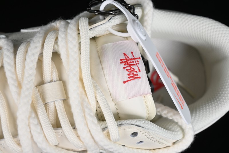 Stussy x Nike SB Dunk Low Anniversary Custom Retro Sneakers with Original S Titanium Accessory - SJ2068-259