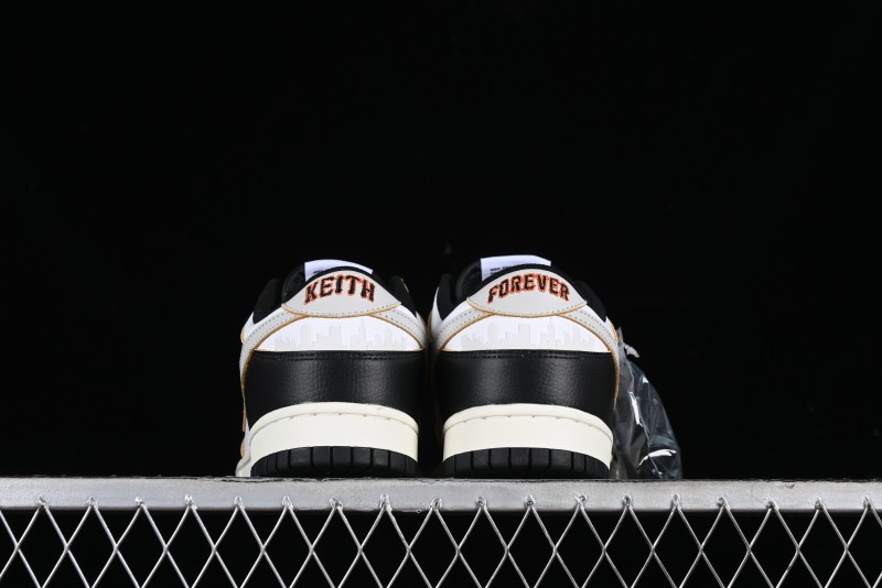 Nike HUF x SB Dunk Low "San Francisco" Black White Panda Skateboarding Shoes - FD8775-001