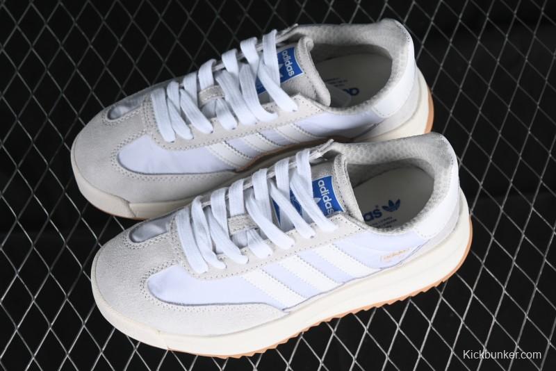 Adidas Originals SL 72 Retro Running Shoes with Nylon Upper and Suede Accents - ID1031