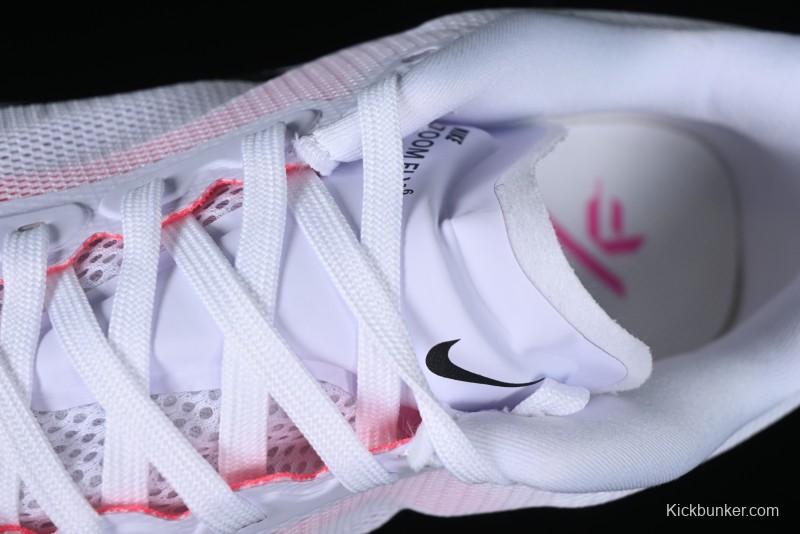 Nike Zoom Fly 6 Lightweight Responsive Running Shoes with Flyknit and React Technology - FN8454-100