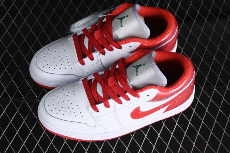 Nike Air Jordan 1 Low AJ1 White Red Casual Sneakers - FQ1935-018