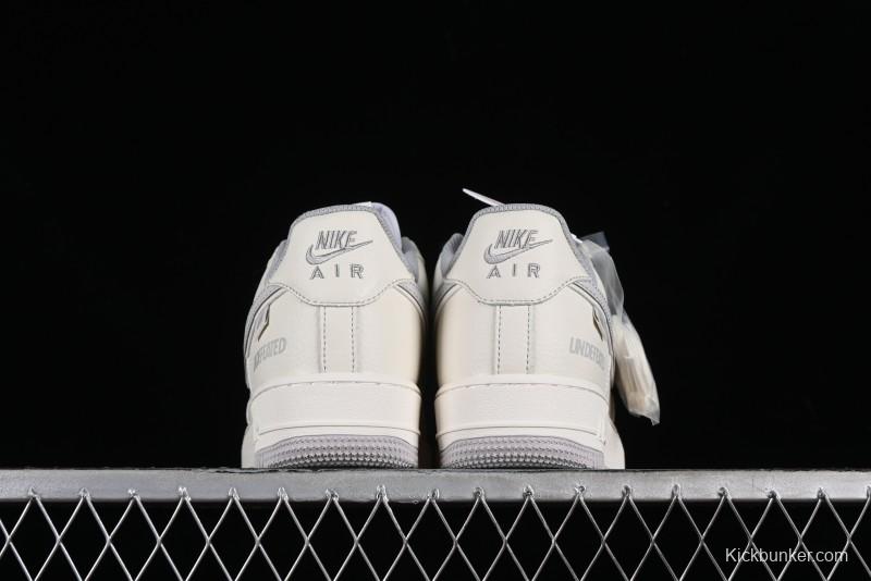 Nike Undefeated Air Force 1'07 Low Casual Sneakers in Beige Hemp with Reflective Details - UT2023-203