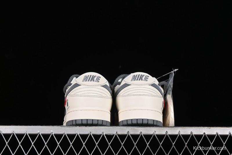 Nike SB Dunk Low Carhartt Collaboration - Strap Grey Hook Anniversary High-End Custom Low-Top Casual Skate Shoes - SJ2068-266