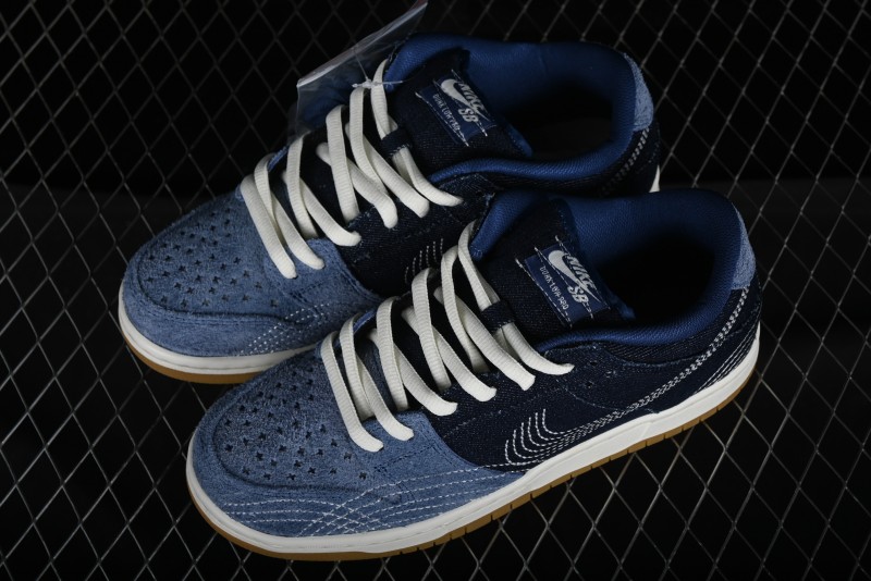 Nike SB Dunk Low Pro Premium "Denim Gum" Low-Top Casual Skate Shoes - CV0316-400