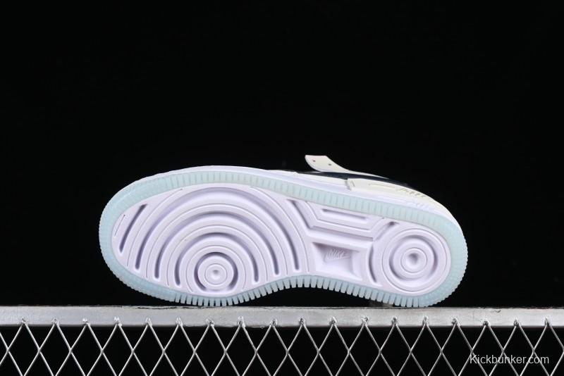 Nike Air Force 1 Shadow Lightweight Elevated Low-Top Versatile Sneakers - DZ1847-107