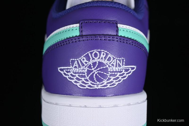 Nike Air Jordan 1 Low AJ1 Charlotte Hornets Lifestyle Casual Sneakers - HJ9013-550