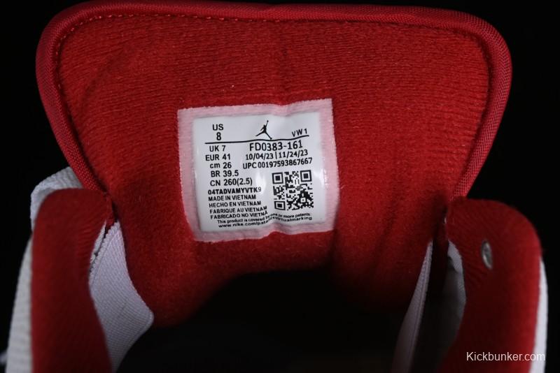 Nike Air Jordan 2/3 Retro Low Top Basketball Shoes in White/Red - FD0383-161