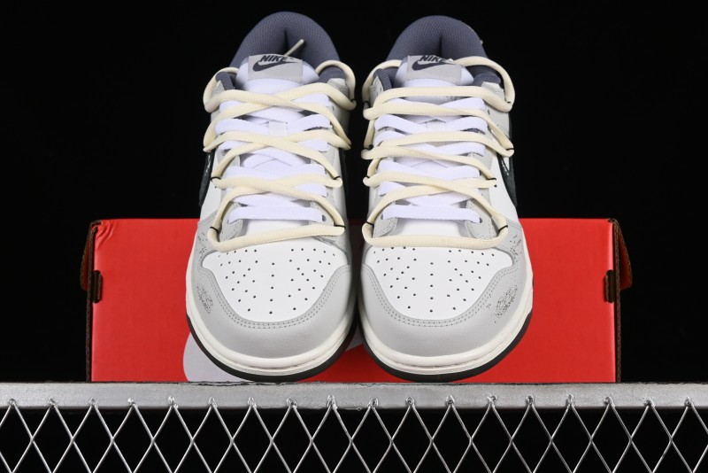 Nike Dunk Low SE Bubble Jellyfish Grey Island SB Strap Low-Top Casual Skate Shoes - FJ4188-100