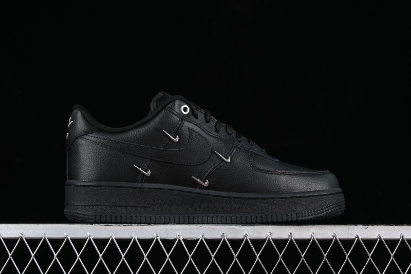 Nike Air Force 1 '07 Low Silver Swoosh Casual Sneakers - HQ1180-001