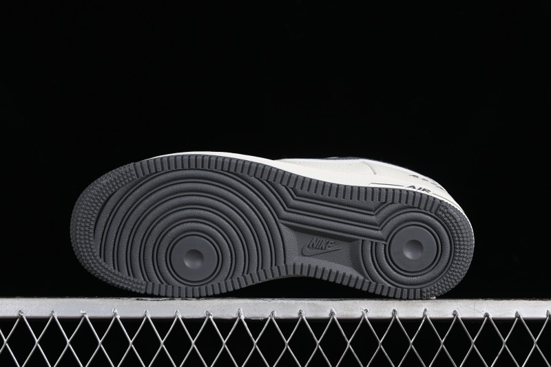 Nike Air Force 1'07 Low "Keep Fresh" Casual Sneakers in Dark Gray with Small Swoosh - BM2023-105