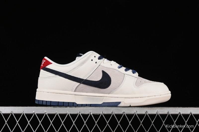 Nike SB Dunk Low Supreme Collaboration Anniversary Custom Low-Top Casual Skate Shoes - FC1688-142