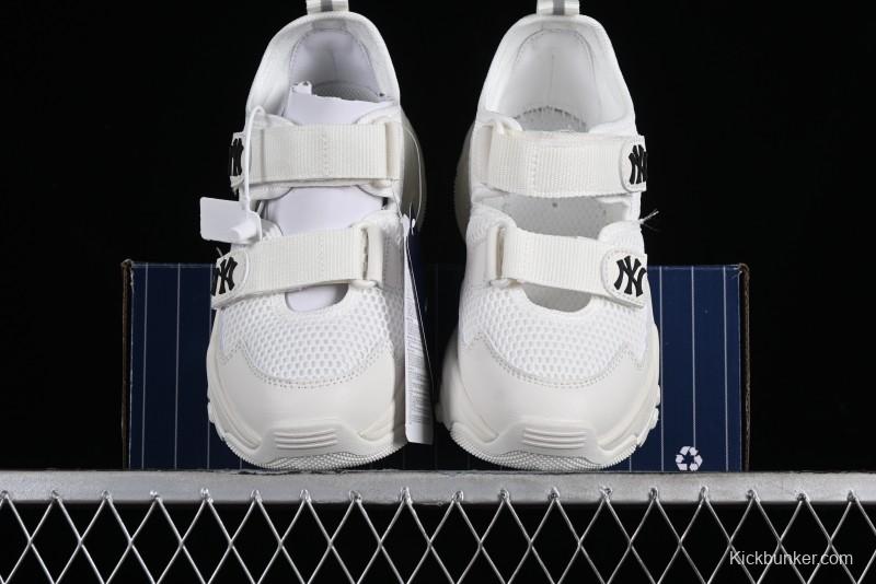 New York Yankees MLB Bigball Chunky Mask Jane Thick Platform Casual Sandals - 3ASDBCM4350IVS