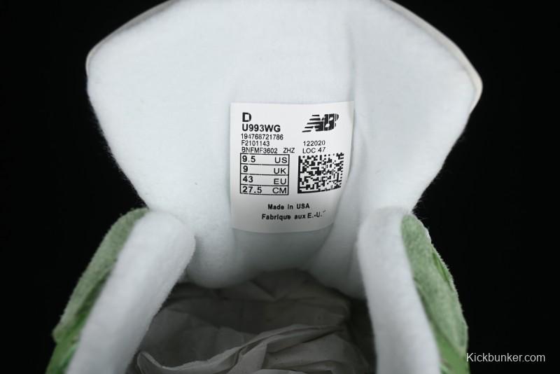 New Balance Made In USA M993 Series Classic Retro Running Shoes - U993WG