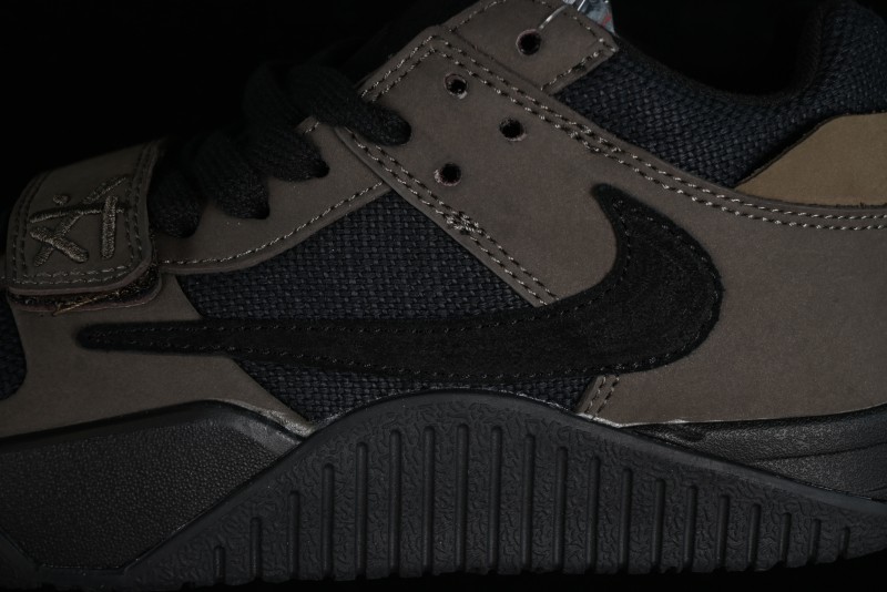 Nike Travis Scott x Jordan Cut The Check AJ1 Basketball Shoes with Velcro Design - FZ8117-200