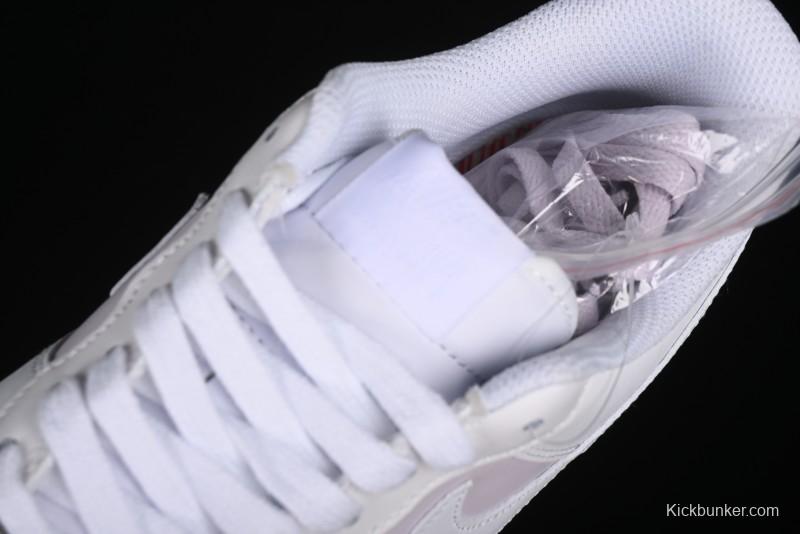 Nike Air Force 1 '07 Low Casual Sneakers with Anime-inspired White Pink Purple Spray Paint Design - CW2288-111