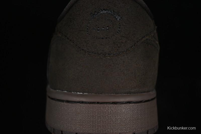 Nike Travis Scott x Air Jordan 1 Low OG AJ1 Reverse Swoosh Sneakers - DM7866-202