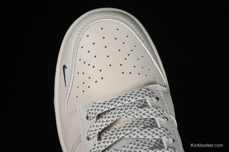 Nike SB Dunk Low Supreme Collaboration - Classic Beige Blue Anniversary High-End Custom Low-Top Casual Skate Shoes - XX8888-003