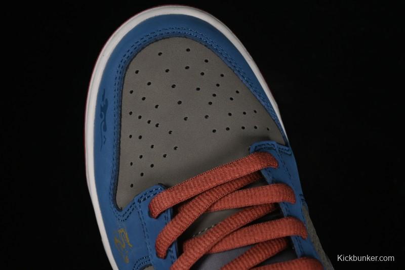 Nike Dunk Low Retro Deconstructed Casual Sneakers with Cloud and Dragon Patterns Inspired by Black Myth: Wukong Game - DV2433-109