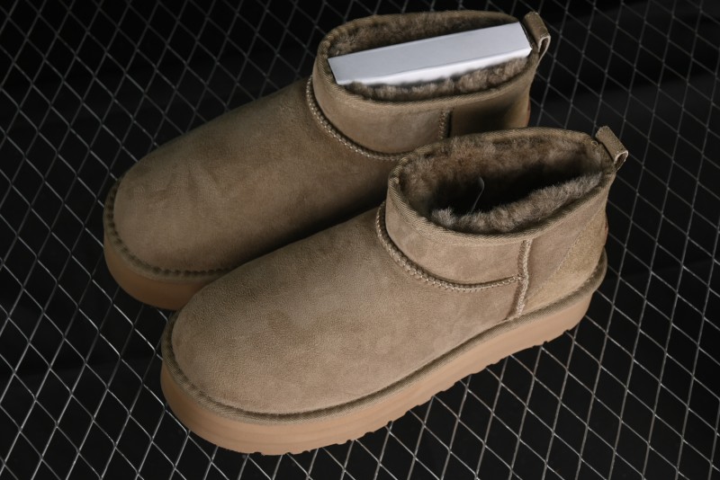 UGG Classic Ultra Mini Platform 3CM Wool Short Boots with TREADLITE Technology - 1135092