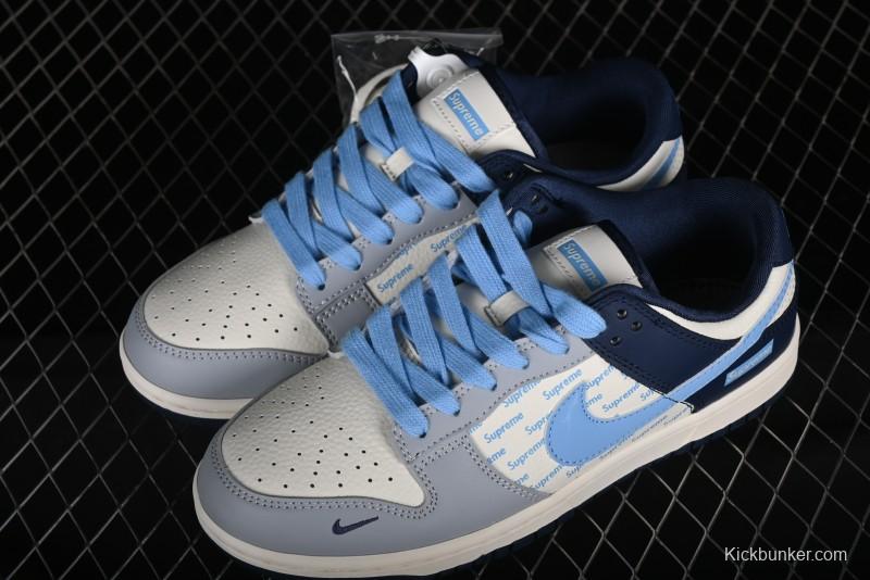 Nike SB Dunk Low Supreme Collaboration - Anniversary Edition High-End Custom Low-Top Casual Skate Shoes - CF3688-009