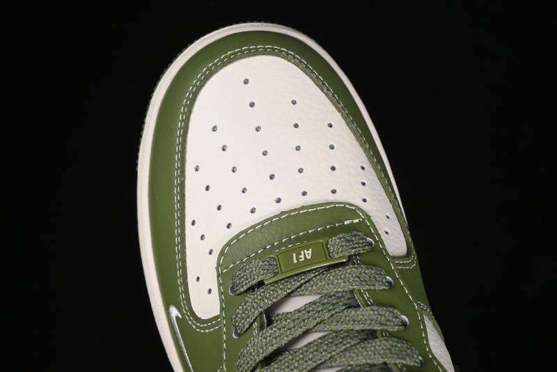 Nike Air Force 1 '07 Low Stussy Collaboration - Lotus Green Low-Top Casual Sneakers - BB5353-515
