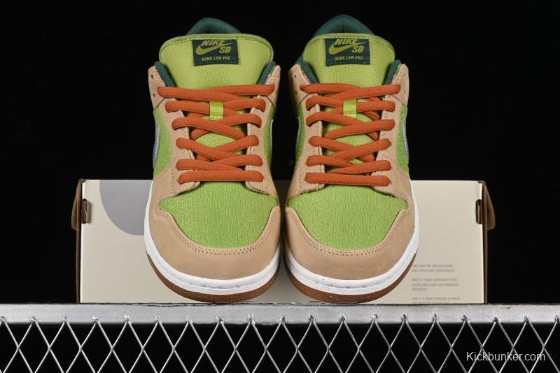 Nike SB Dunk Low Casual Skate Shoes with Escargot-Inspired Vanilla Garlic Butter Colorway - FQ7585-200