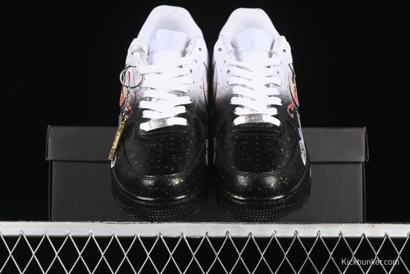 Nike Air Force 1 '07 Low Black Myth Wukong Custom Spray-Painted Gift Box Low-Top Casual Sneakers - ZH0316-045