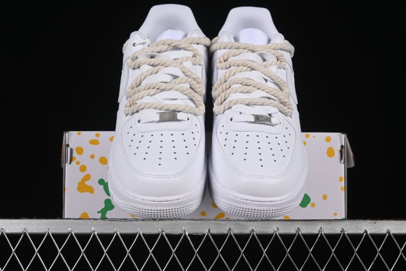 Nike Air Force 1 '07 Low White Deconstructed Casual Sneakers - CW2288-046